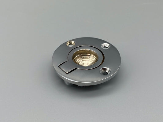 Round Chrome Flush Rings - Flush Drawer Rings - 38mm