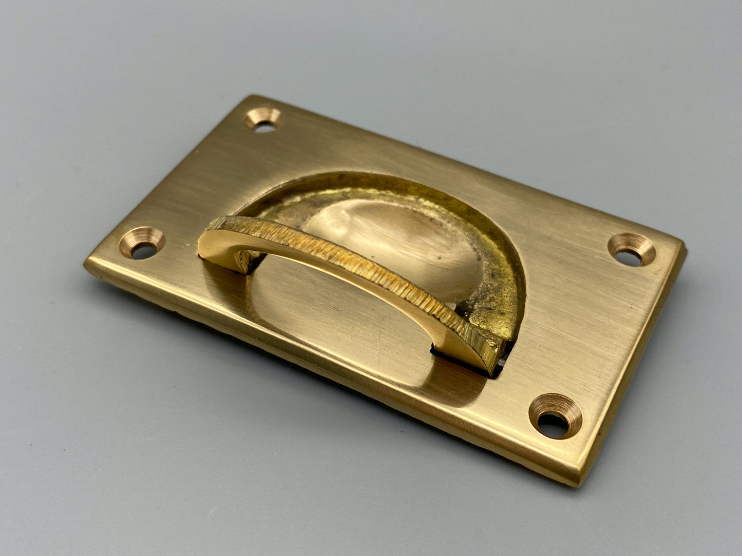 Solid Brass Flush Rings - Flush Drawer Rings - 70mm - Pack of 1