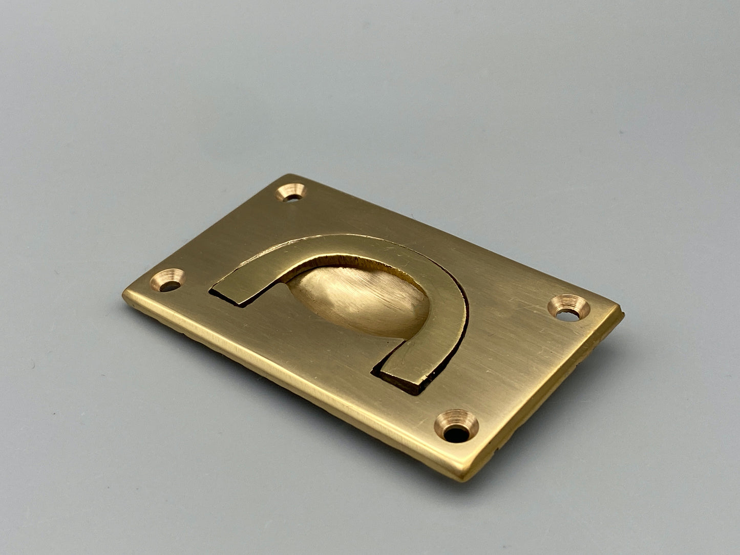 Solid Brass Flush Rings - Flush Drawer Rings - 70mm - Pack of 1