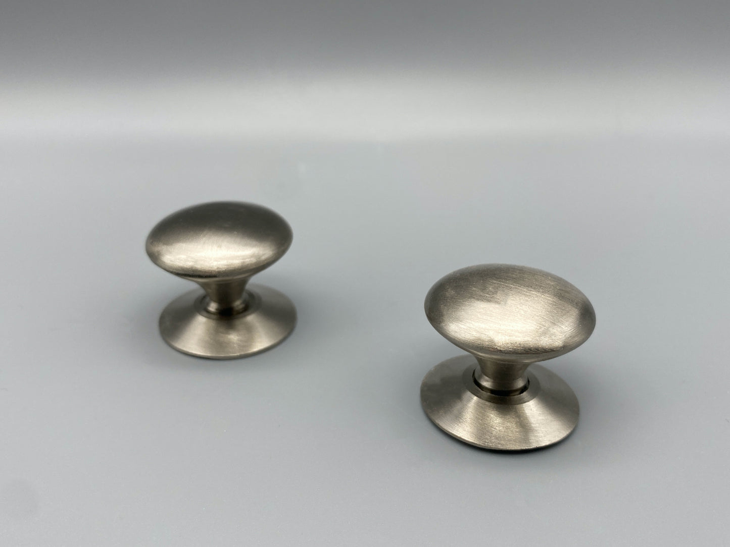Brushed Silver Victorian Knobs - Sizes from 25mm - 38mm Diameter