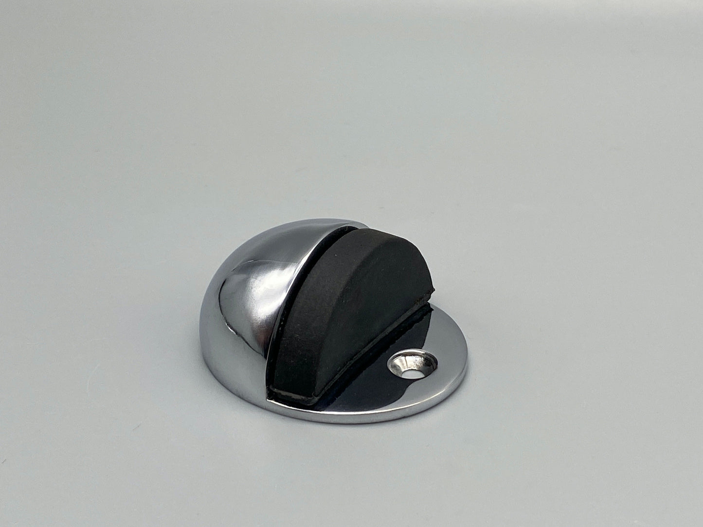 Solid Chrome Oval Door Stop - 50mm