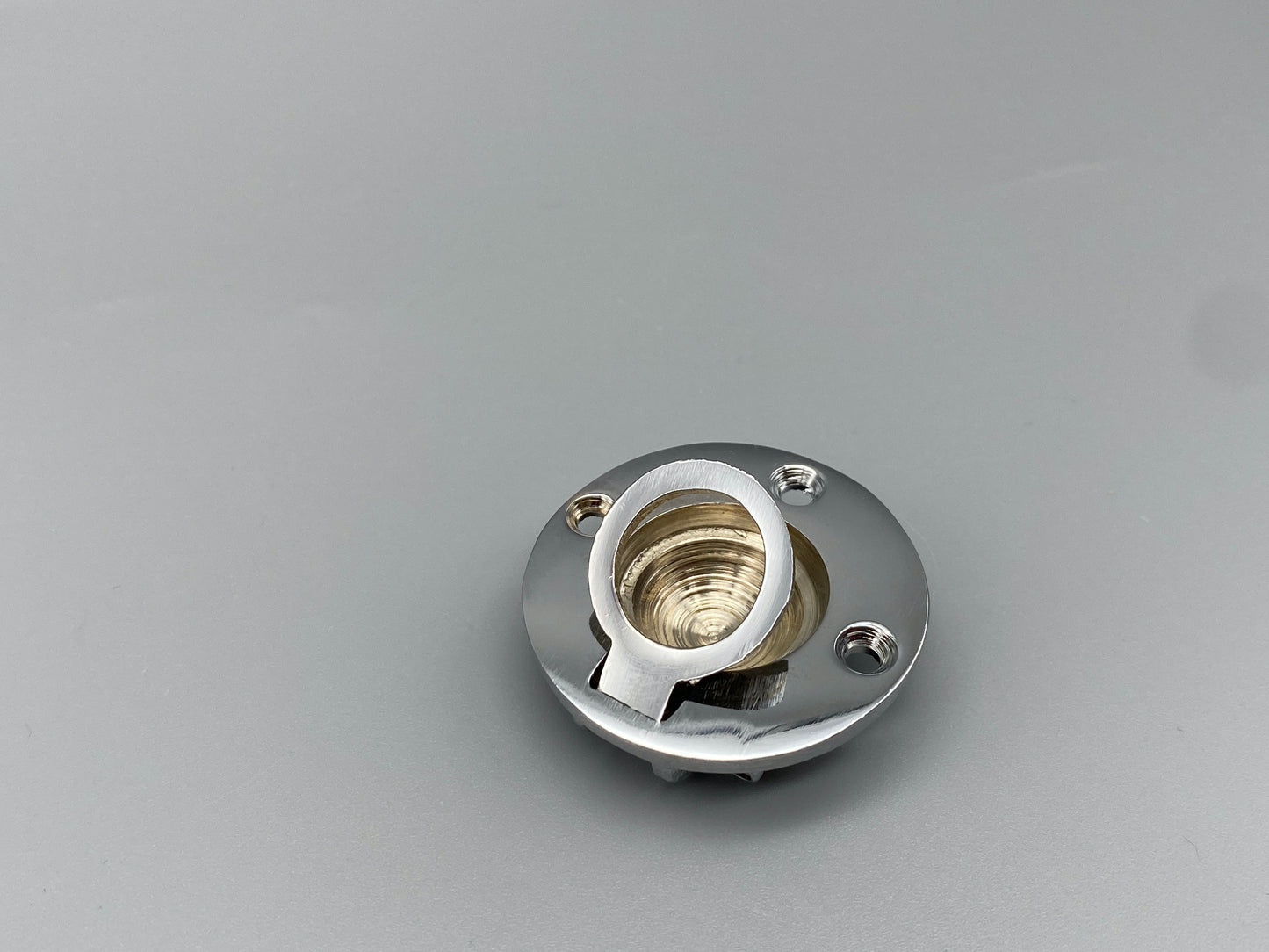 Round Chrome Flush Rings - Flush Drawer Rings - 38mm
