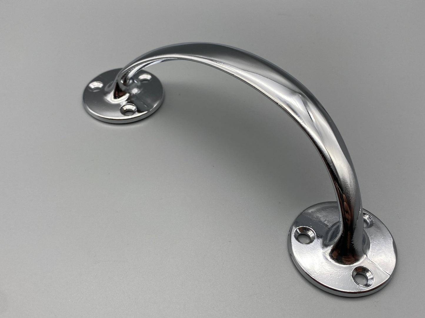 Chrome on Brass Bow Handles - Front Fix - 150mm - Pack of 1