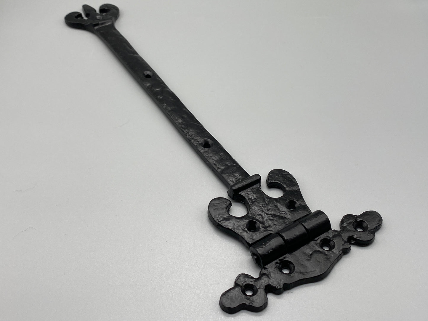 Pair of Antiqued Black Hinges - Heavy 560g each - 290mm