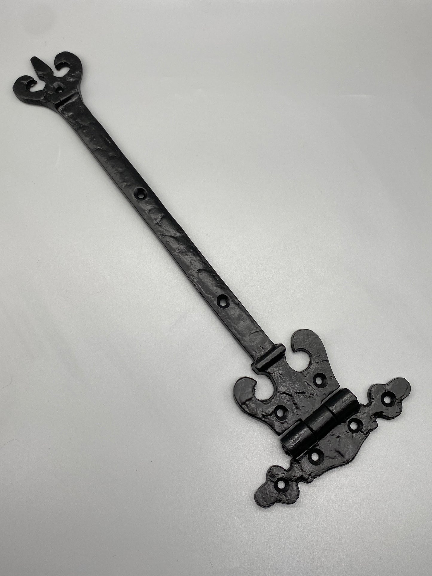 Pair of Antiqued Black Hinges - Heavy 560g each - 290mm