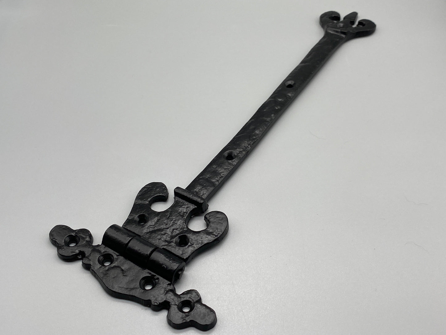 Pair of Antiqued Black Hinges - Heavy 560g each - 290mm