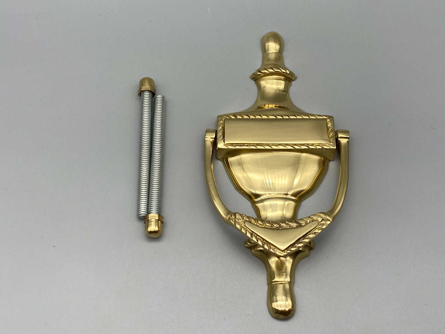 Solid Brass Georgian Style Door Knocker - Fine Details - 165mm