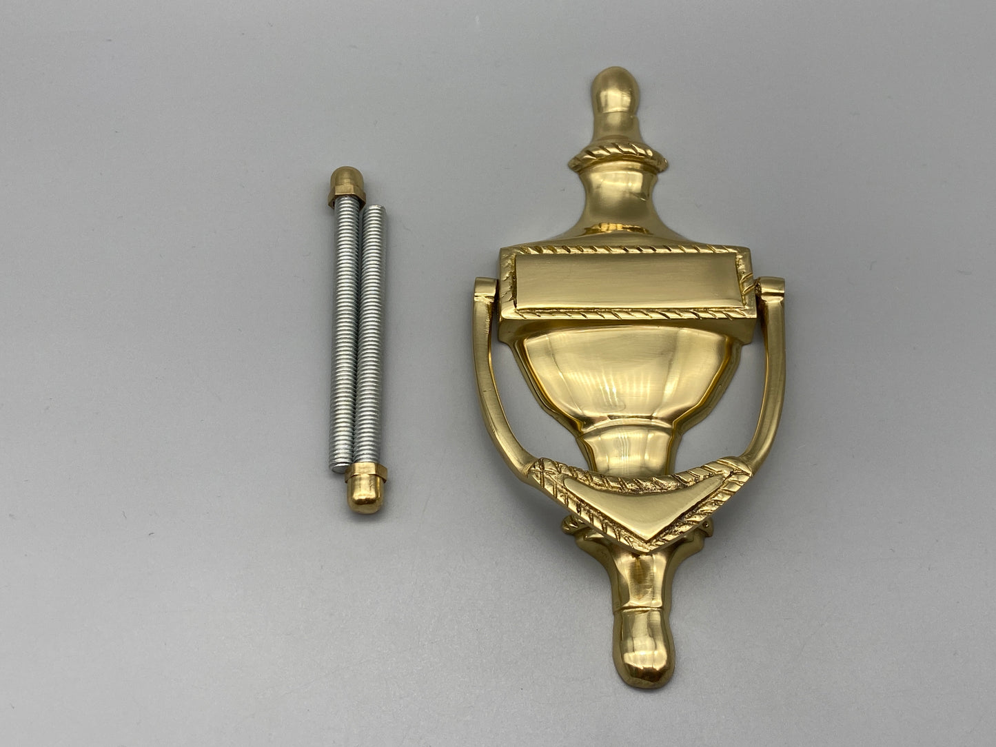 Solid Brass Georgian Style Door Knocker - Fine Details - 165mm