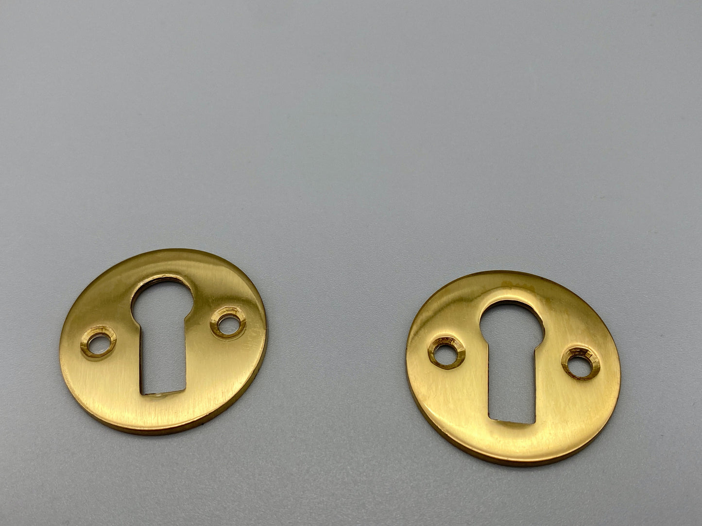 Solid Brass Flat Open Escutcheons - 35mm