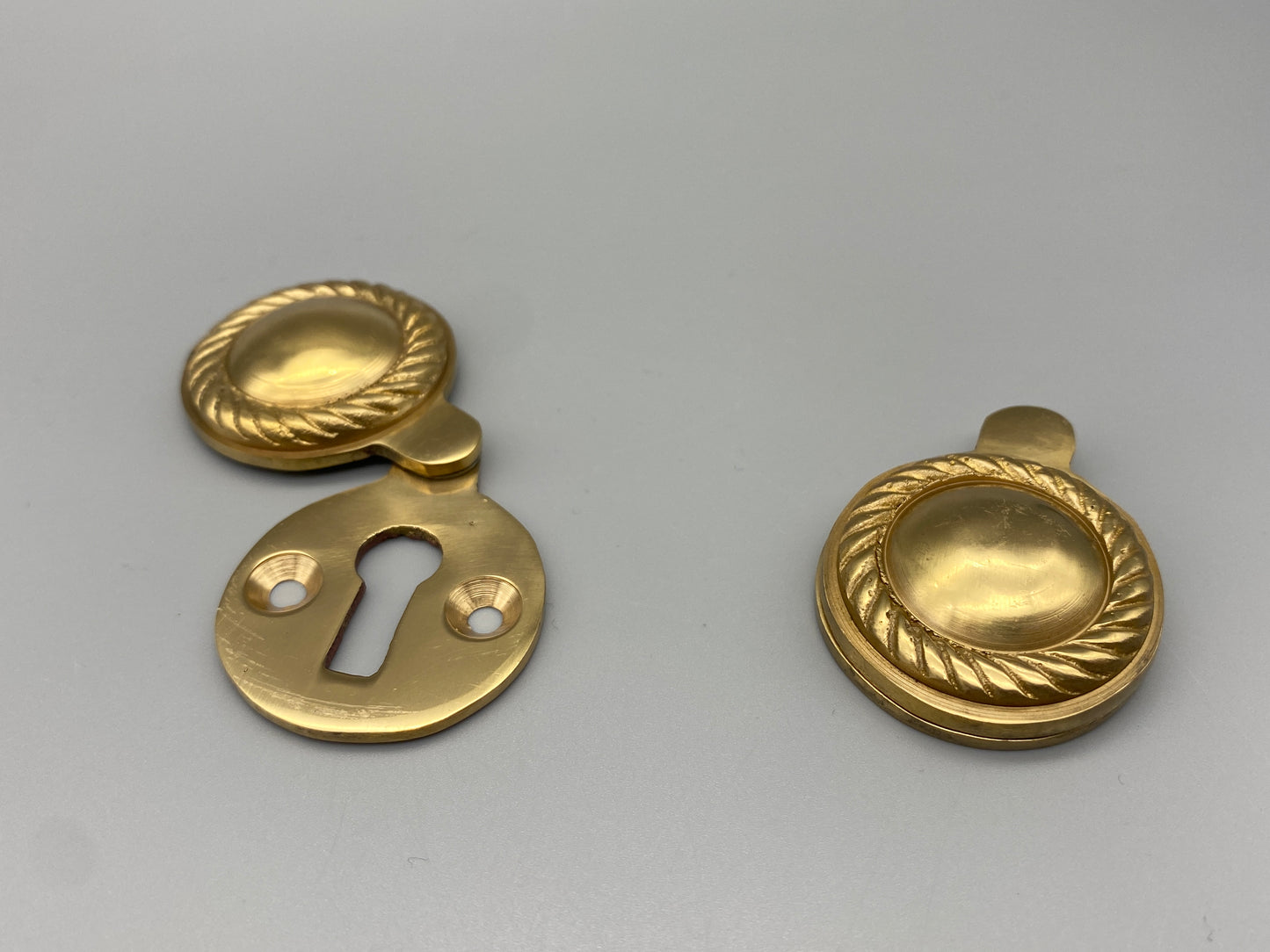 Georgian Brass Escutcheons with Cover - 35mm