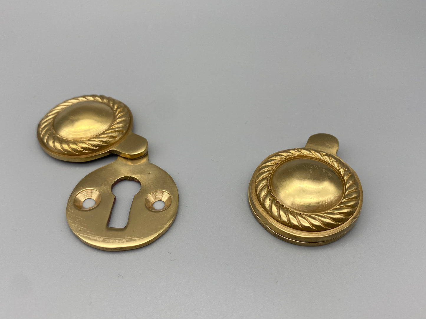 Georgian Brass Escutcheons with Cover - 35mm