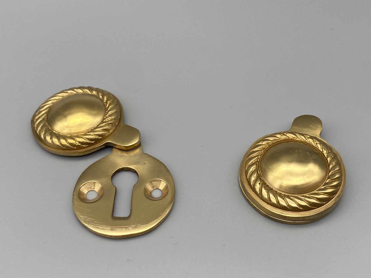 Georgian Brass Escutcheons with Cover - 35mm