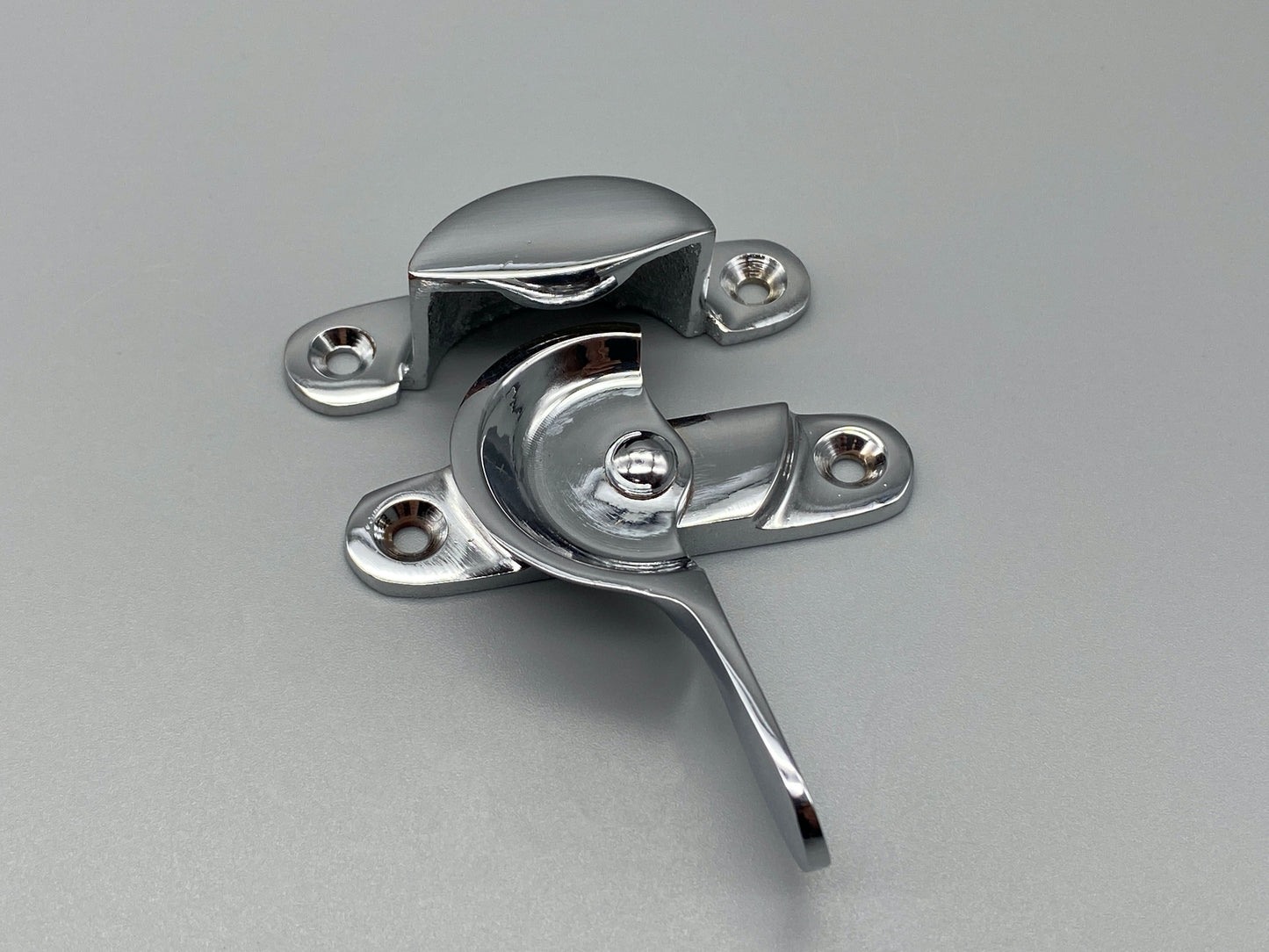 Chrome on Brass Sash Window Swivel Locks - Fitch Fastener 65mm - Pack of 1