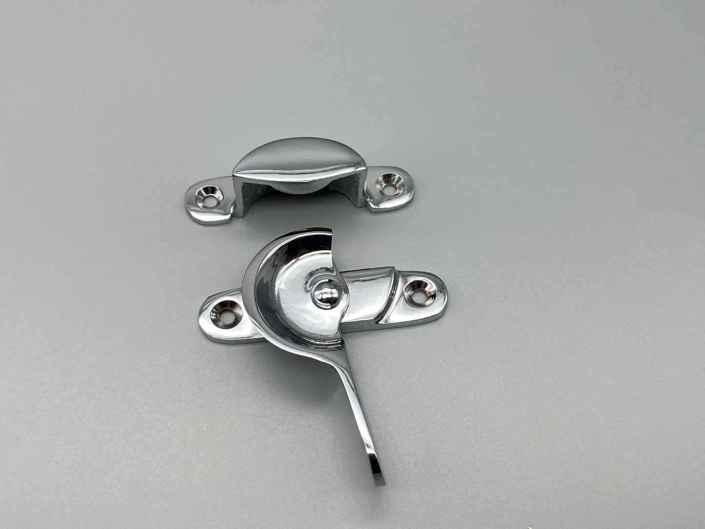 Chrome on Brass Sash Window Swivel Locks - Fitch Fastener 65mm - Pack of 1