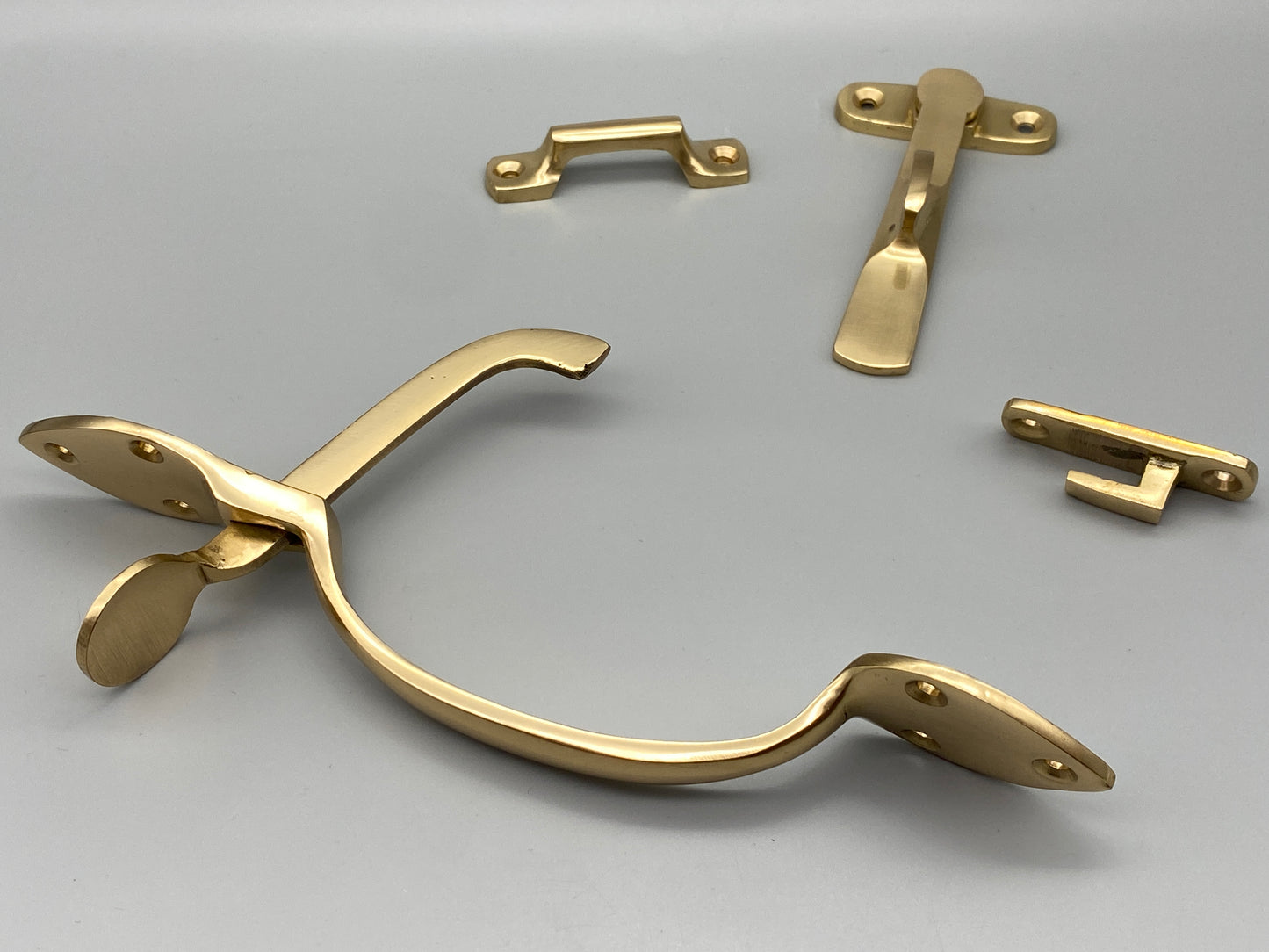 Solid Brass Polished Thumb Latch - Brass Suffolk Latch Set - 200mm
