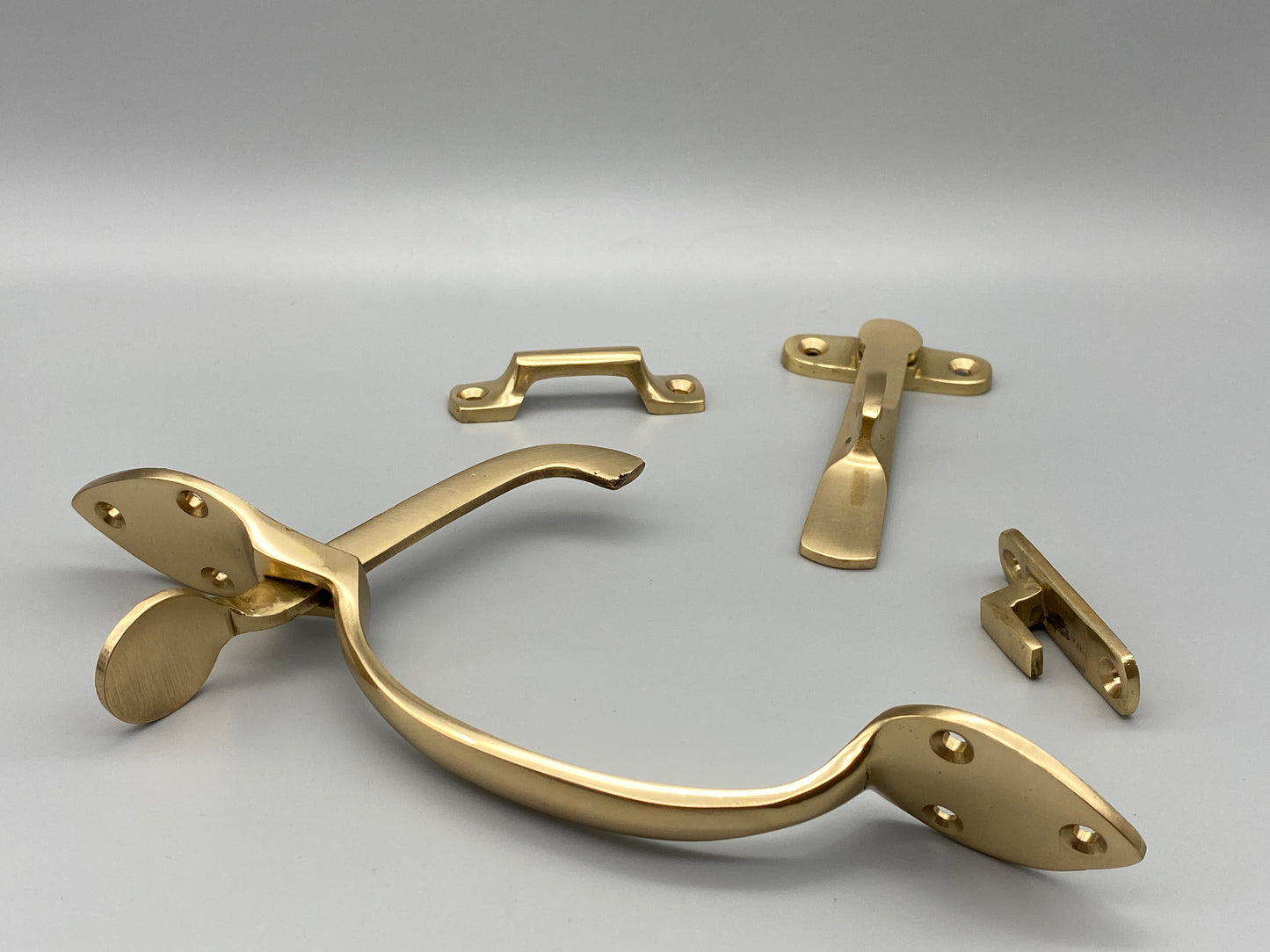 Solid Brass Polished Thumb Latch - Brass Suffolk Latch Set - 200mm