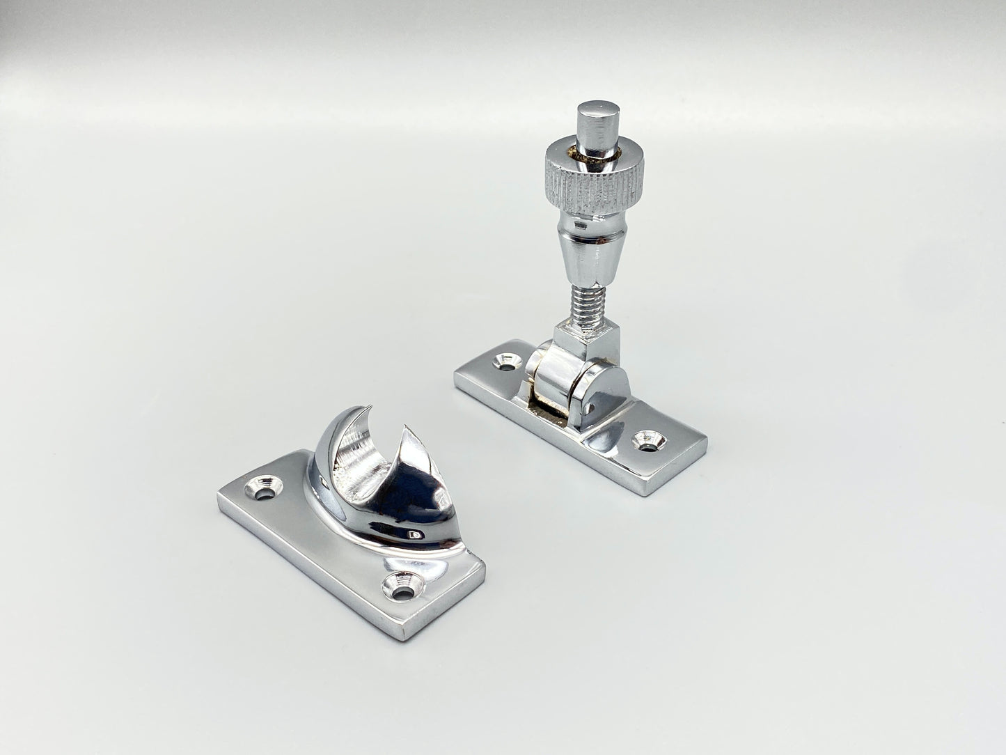 Chrome on Brass Sash Window Locks - Solid Brass Brighton Lock - Pack of 1