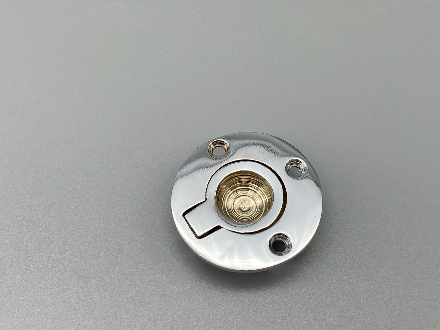 Round Chrome Flush Rings - Flush Drawer Rings - 38mm