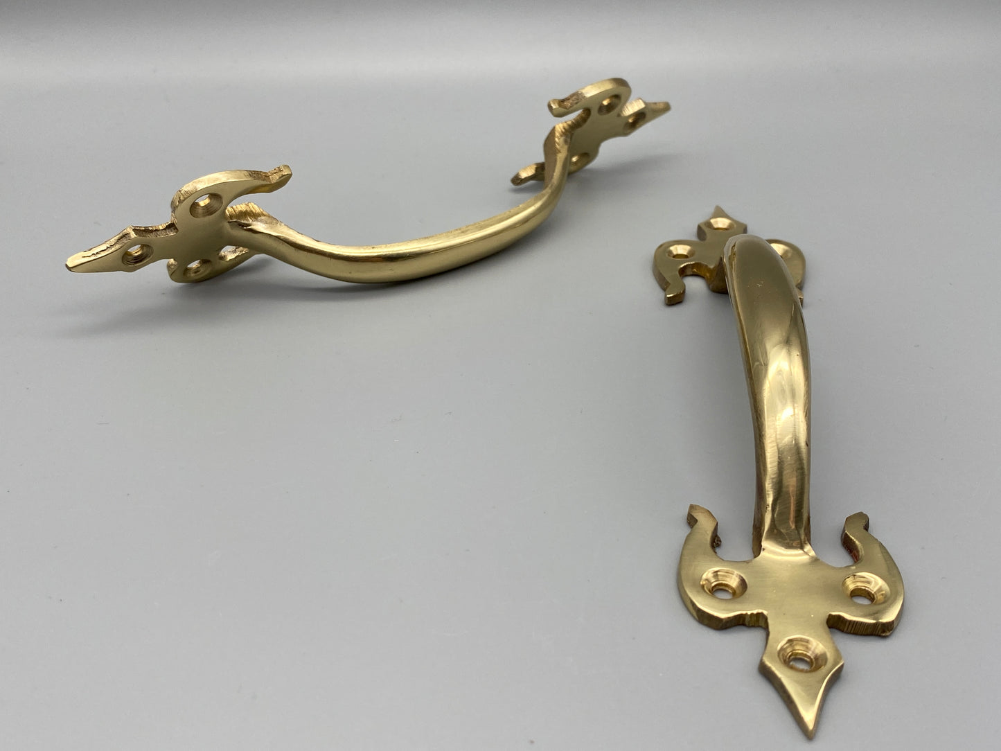 Solid Brass Fleur-De-Lys Handle - Front Fix - 175mm - Pack of 1