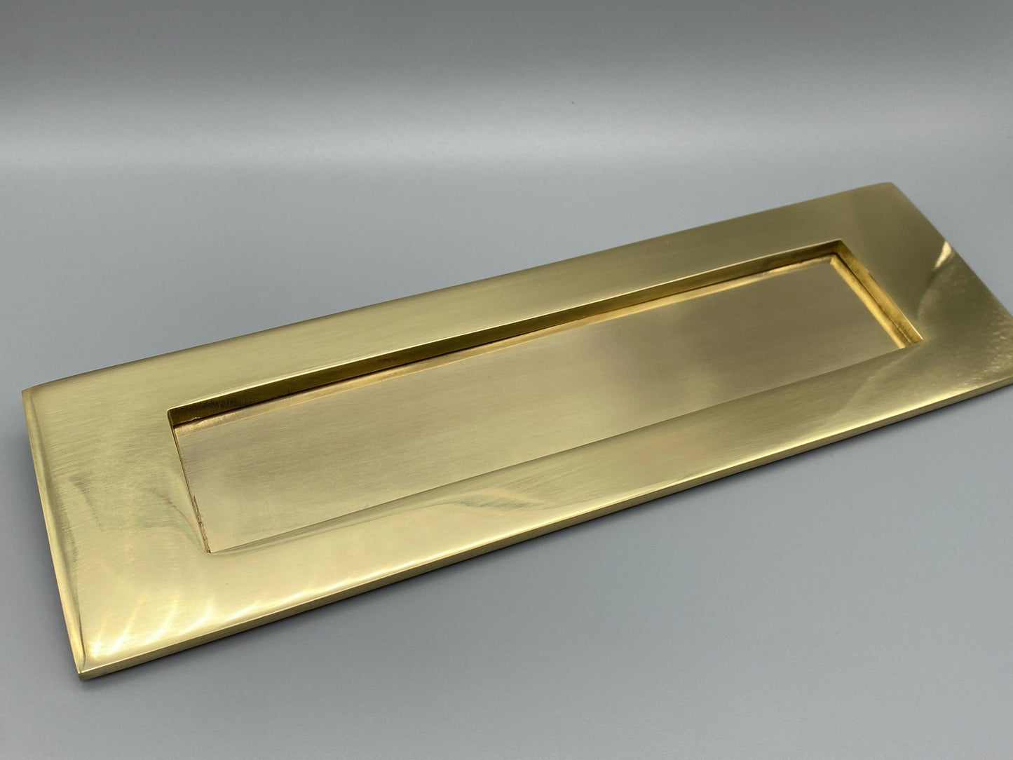 Solid Brass Victorian Letter Plate - 355mm x 115mm / (14" x 4 1⁄2")
