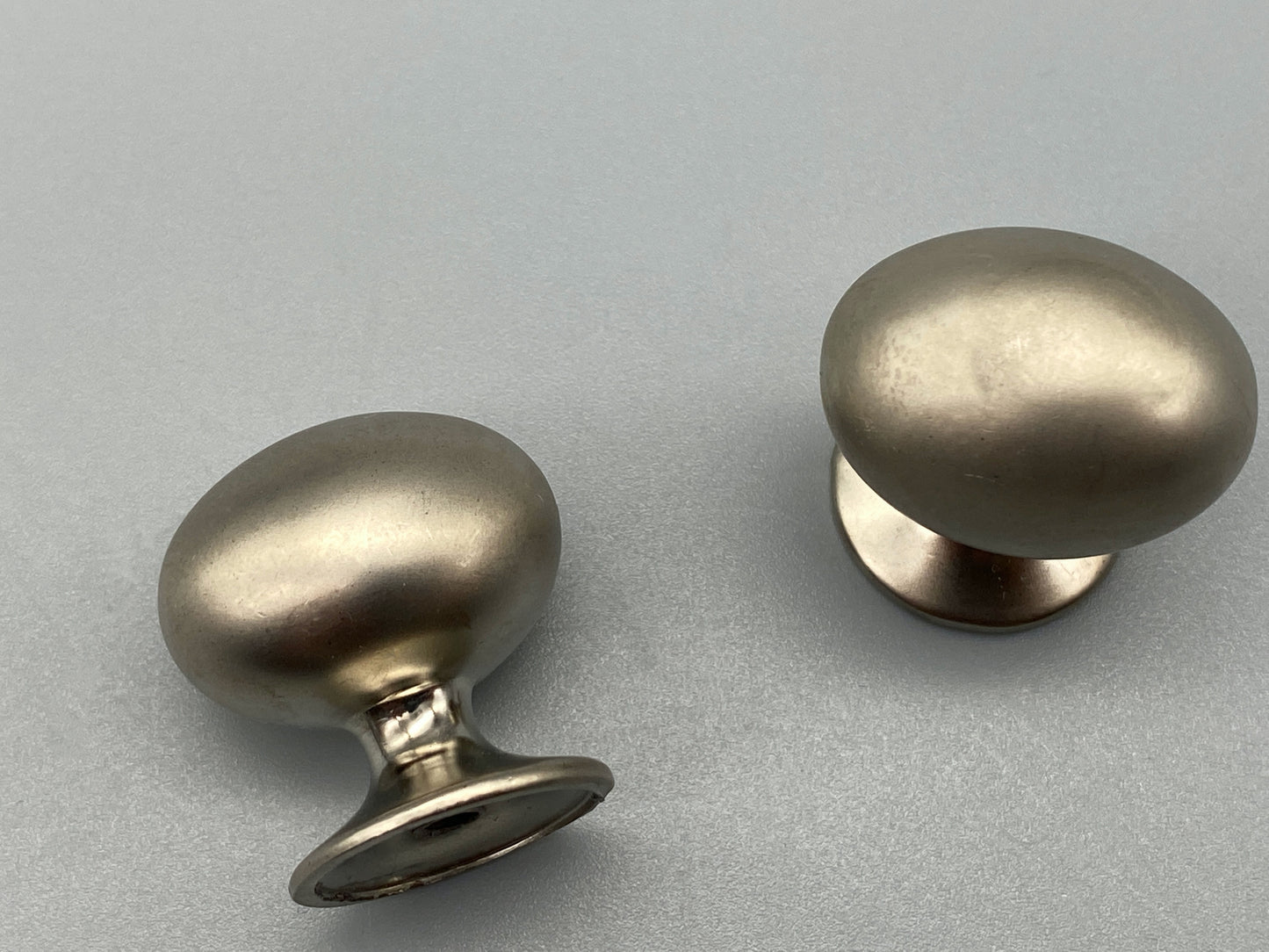 Oval Satin Knobs - 35mm Diameter - Pack of 1