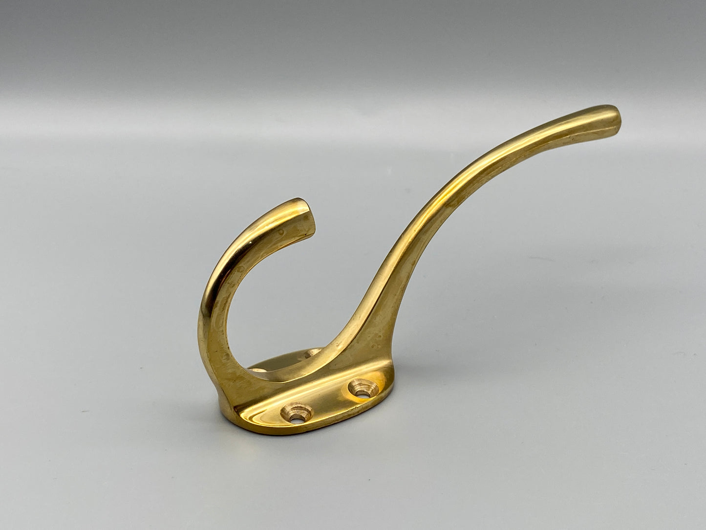 Solid Brass Double Metal Black Hooks - Brass Metal Hook Coat & Hat - 1pcs