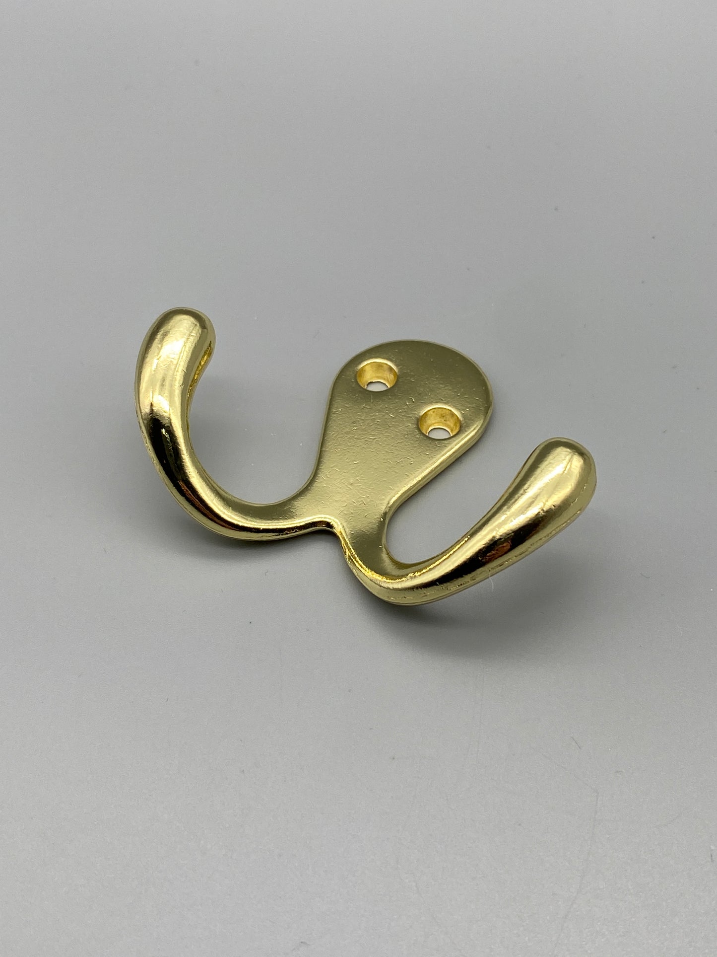 Twin Robe Hooks - Solid Metal - Various Finishings