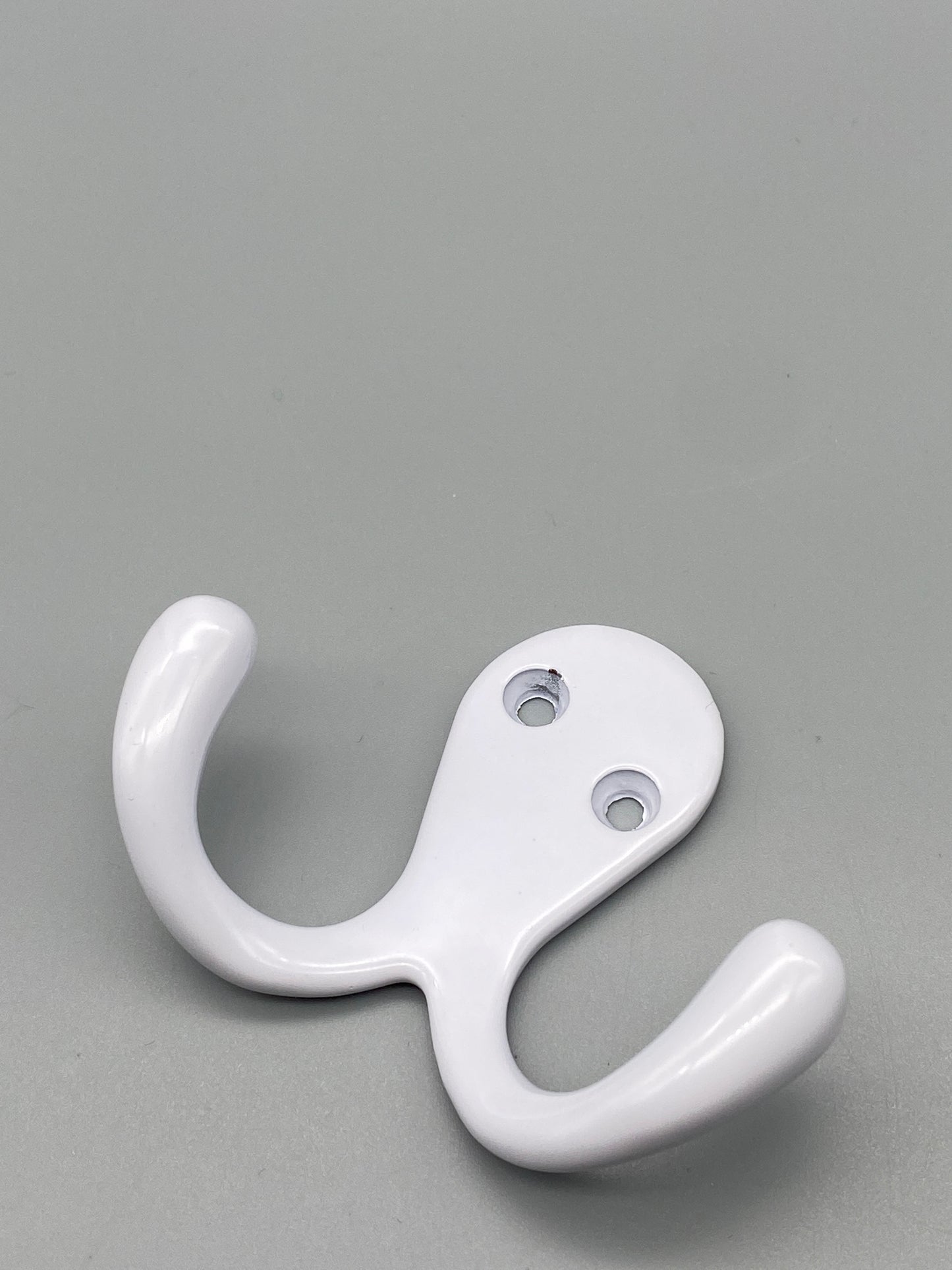 Twin Robe Hooks - Solid Metal - Various Finishings