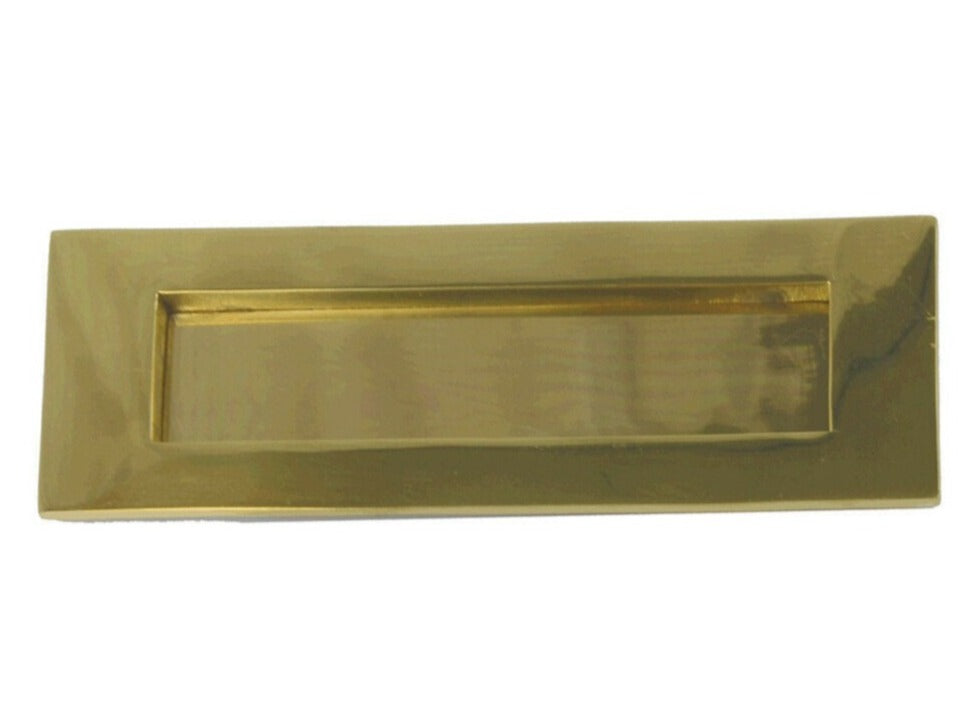 Solid Brass Victorian Letter Plate - 355mm x 115mm / (14" x 4 1⁄2")