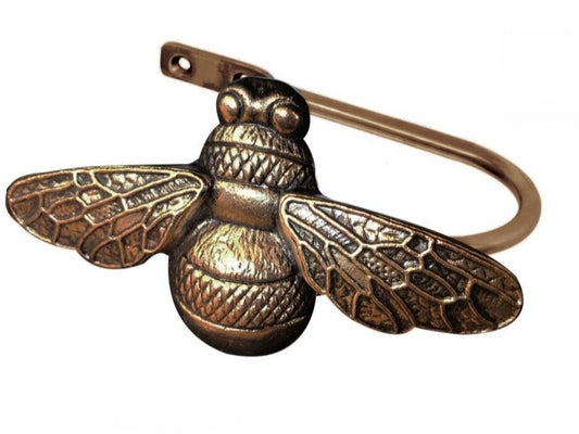 Debbie Bumblebee Holdback 150mm - Antique Brass & Antique Silver