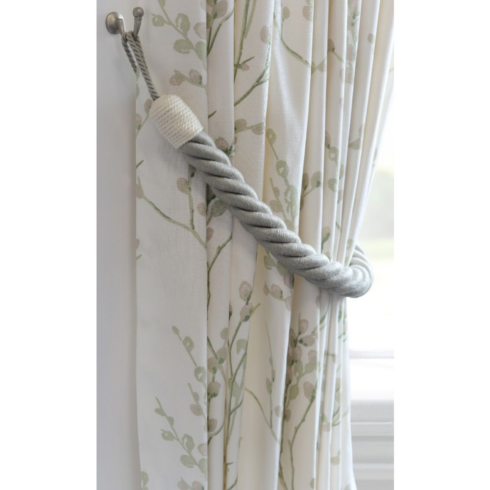 Pair of Twisted Mayfair Tie Back Ropes - 900mm Long - Jute & Cotton