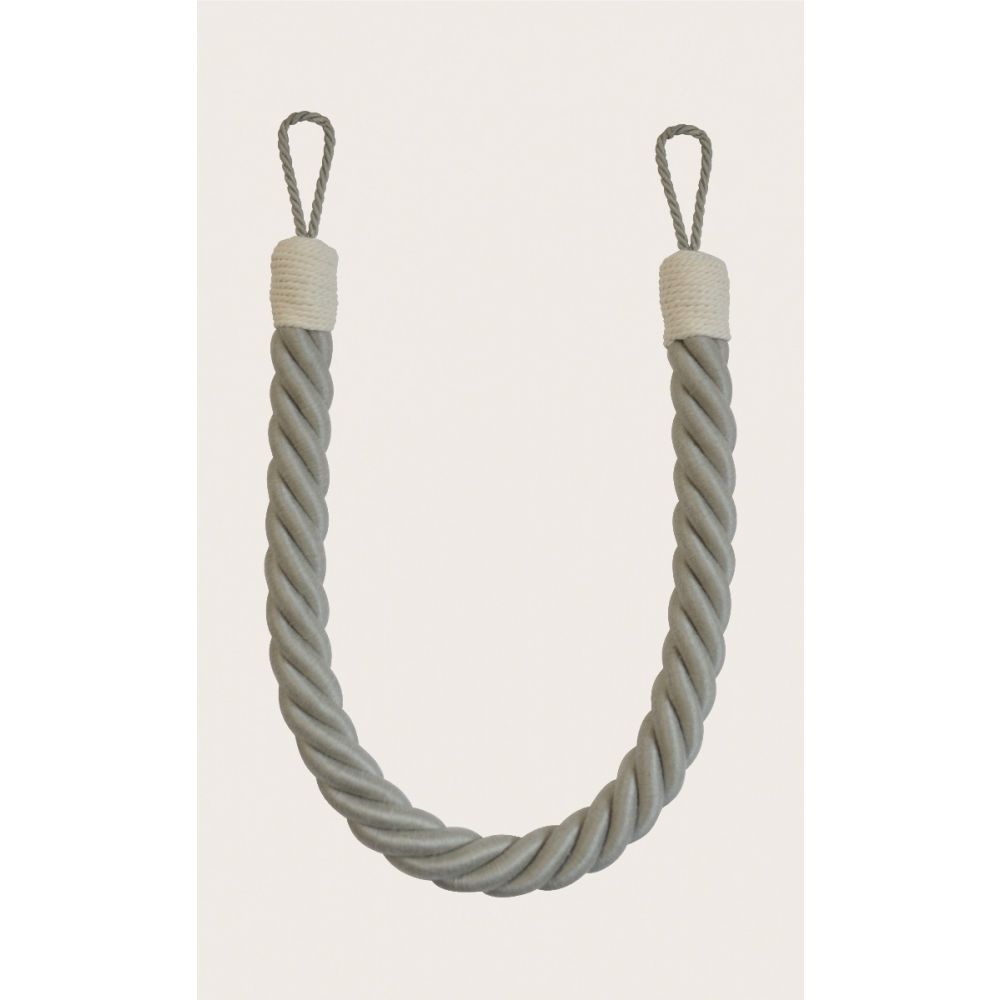 Pair of Twisted Mayfair Tie Back Ropes - 900mm Long - Jute & Cotton