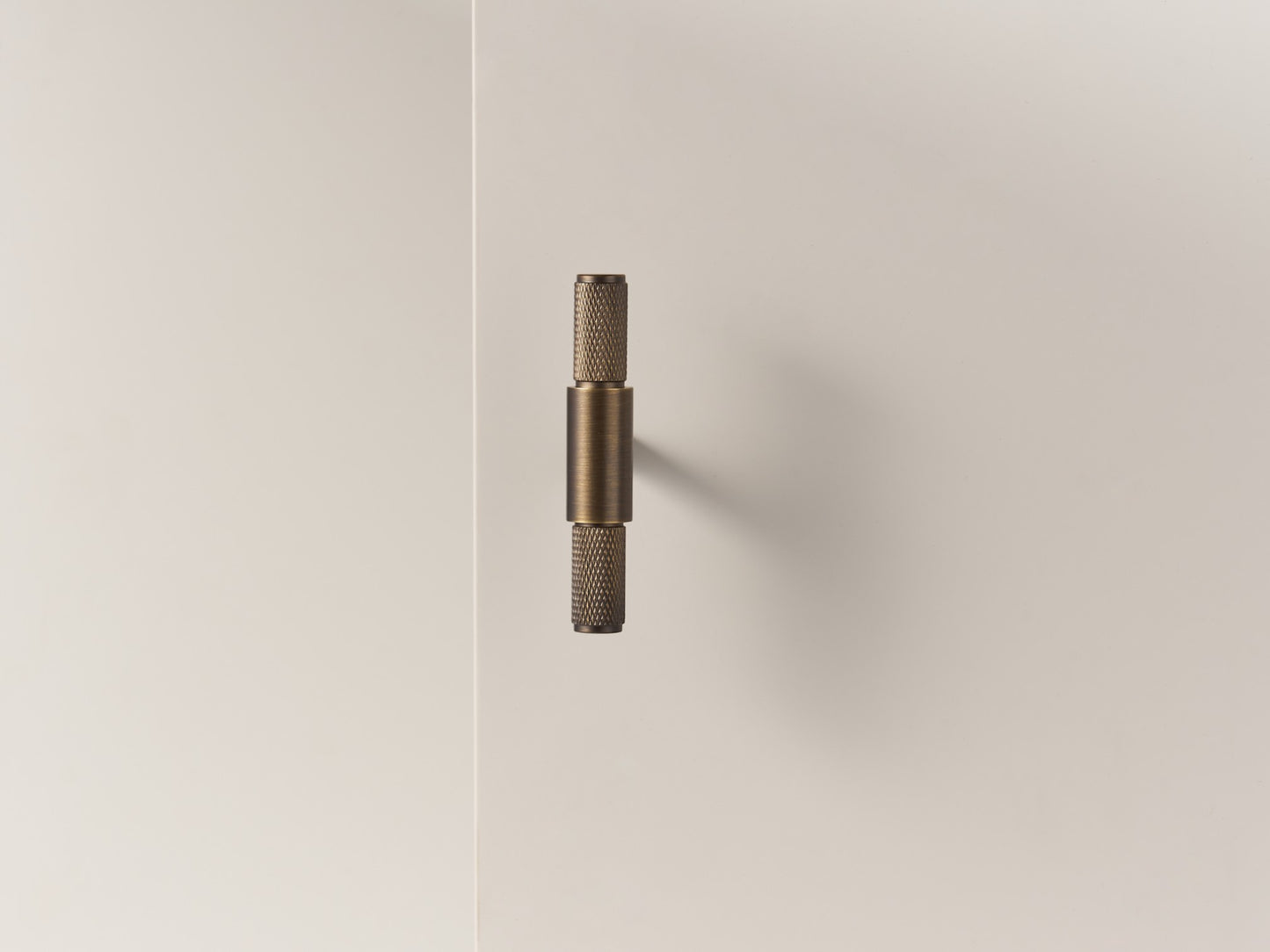 Knurled Solid Brass Cabinet Handle Collection - Mayfair