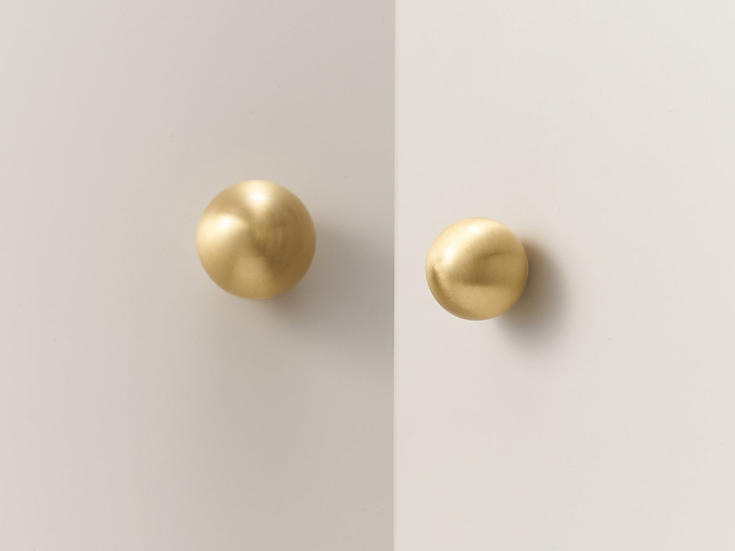 Round Solid Brass Cabinet Ball Knobs