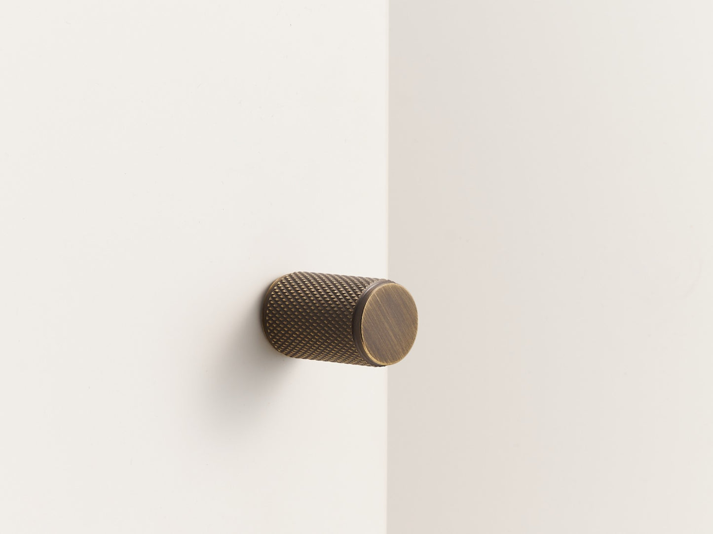 Knurled Solid Brass Cabinet Handle Collection - Mayfair