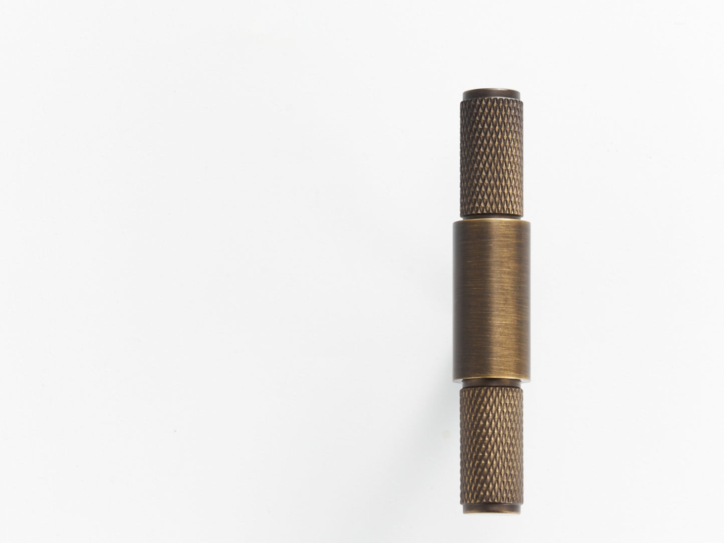 Knurled Solid Brass Cabinet Handle Collection - Mayfair