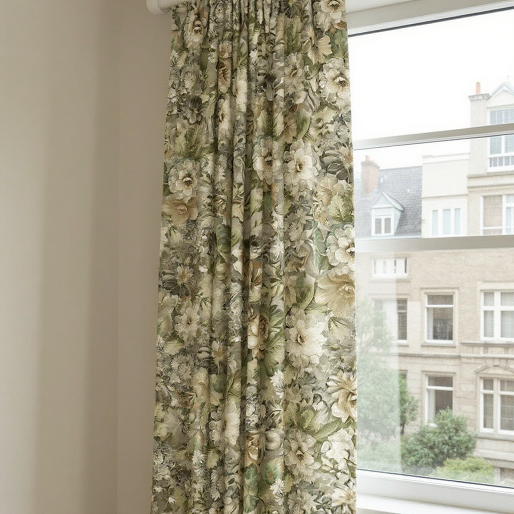 Made to Measure Cotton Curtains / Roman Blinds Rich Botanical Pattern – Available in 6 Designs - Sample Only