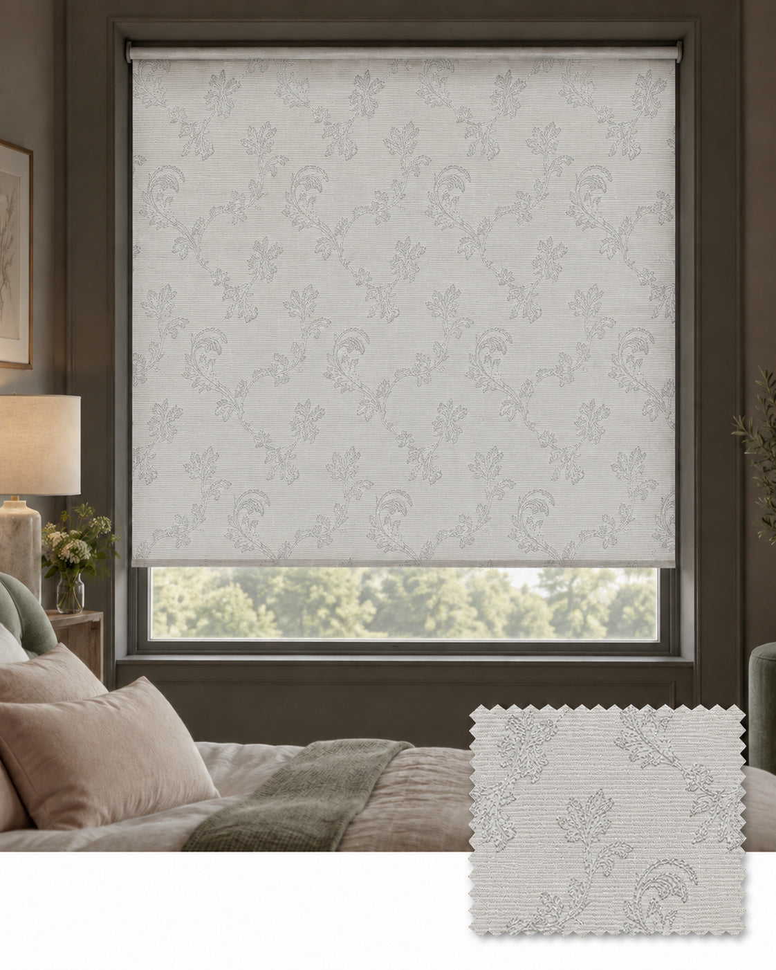 Crystal Pearl Roller Blind, Made to Measure