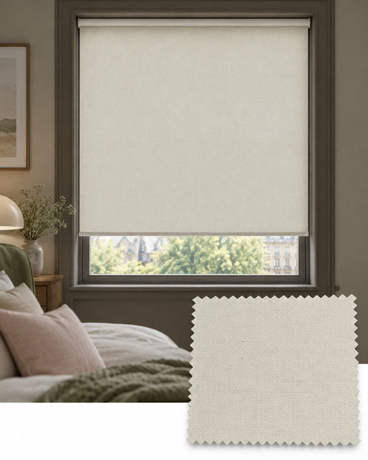 Carnival Cream Roller Blind, Made to Measure