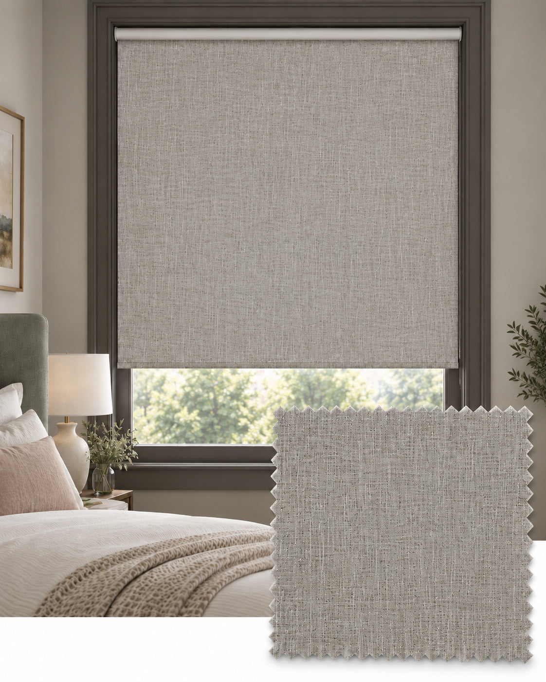 Maine Truffle Roller Blind, Made to Measure