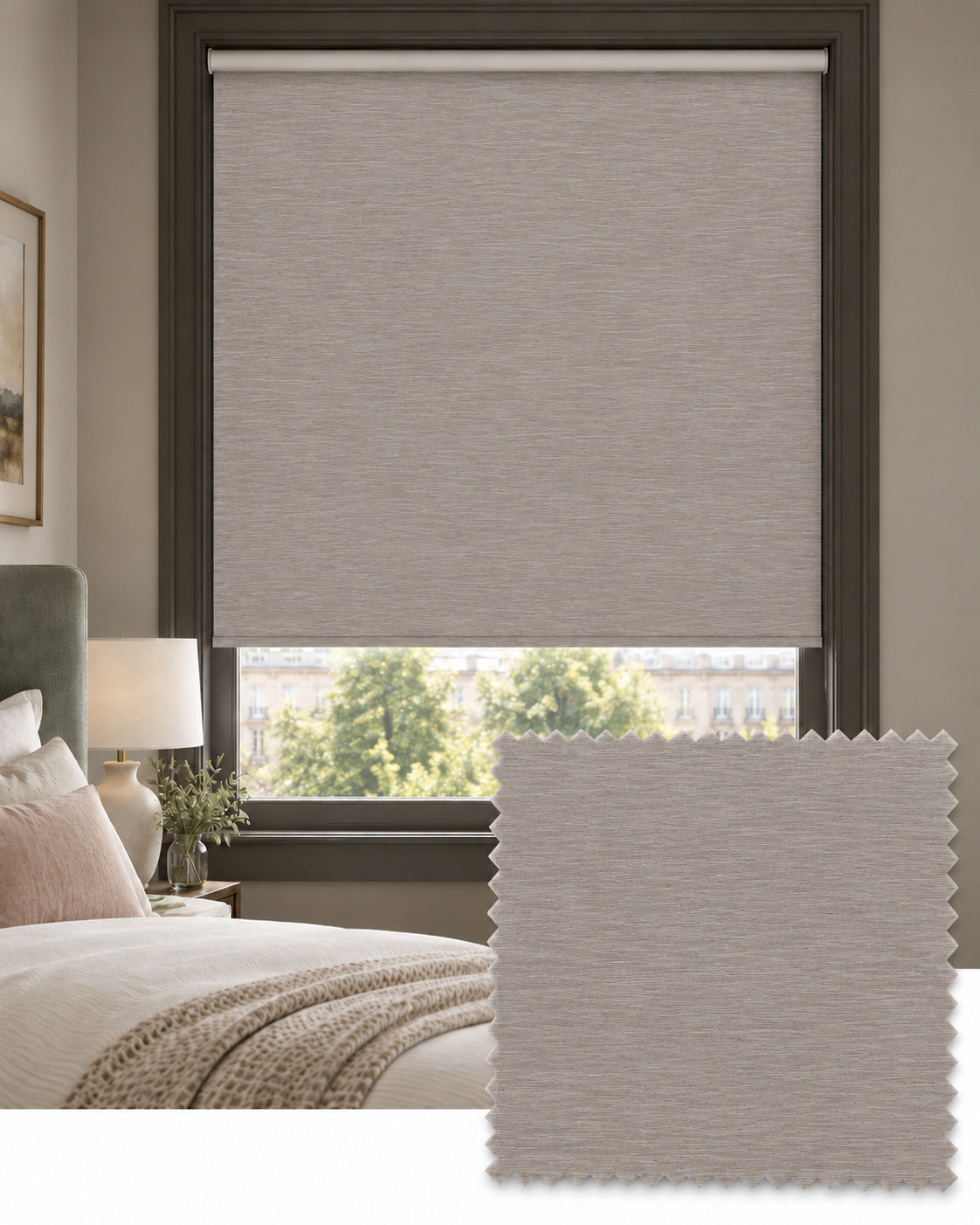 Topaz Blush Roller Blind, Made to Measure