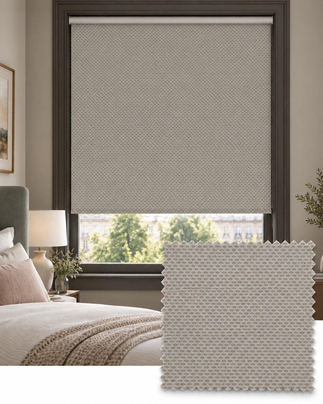 Nimbus Mist Blackout Roller Blind, Made to Measure