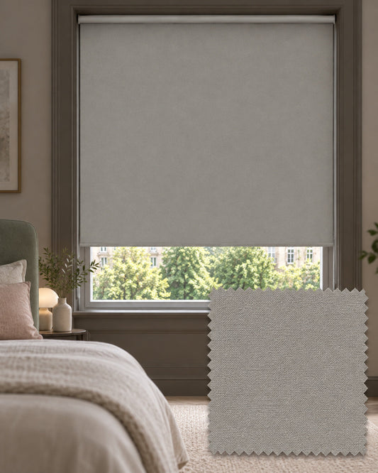 Basix Pumice Blackout Roller Blind, Made to Measure