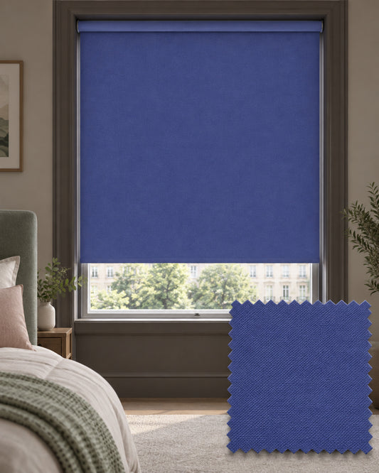 Carnival Chambray Blackout Roller Blind, Made to Measure