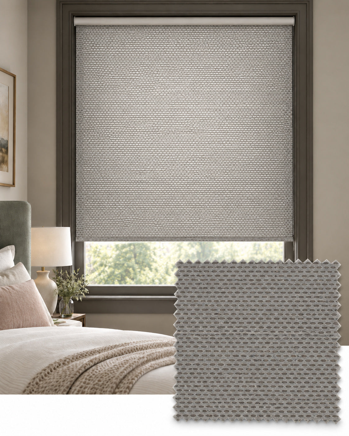 Nimbus Cloud Light Filtering Roller Blind, Made to Measure