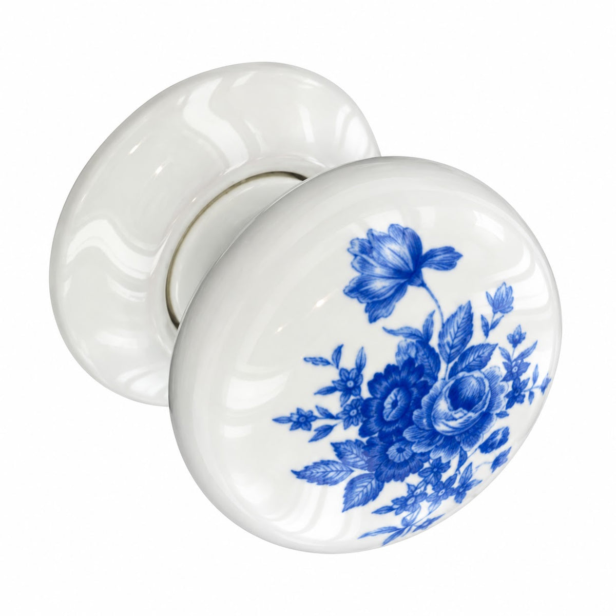 2x Ceramic Door Knobs - 60mm Pair - Choice of Four Designs