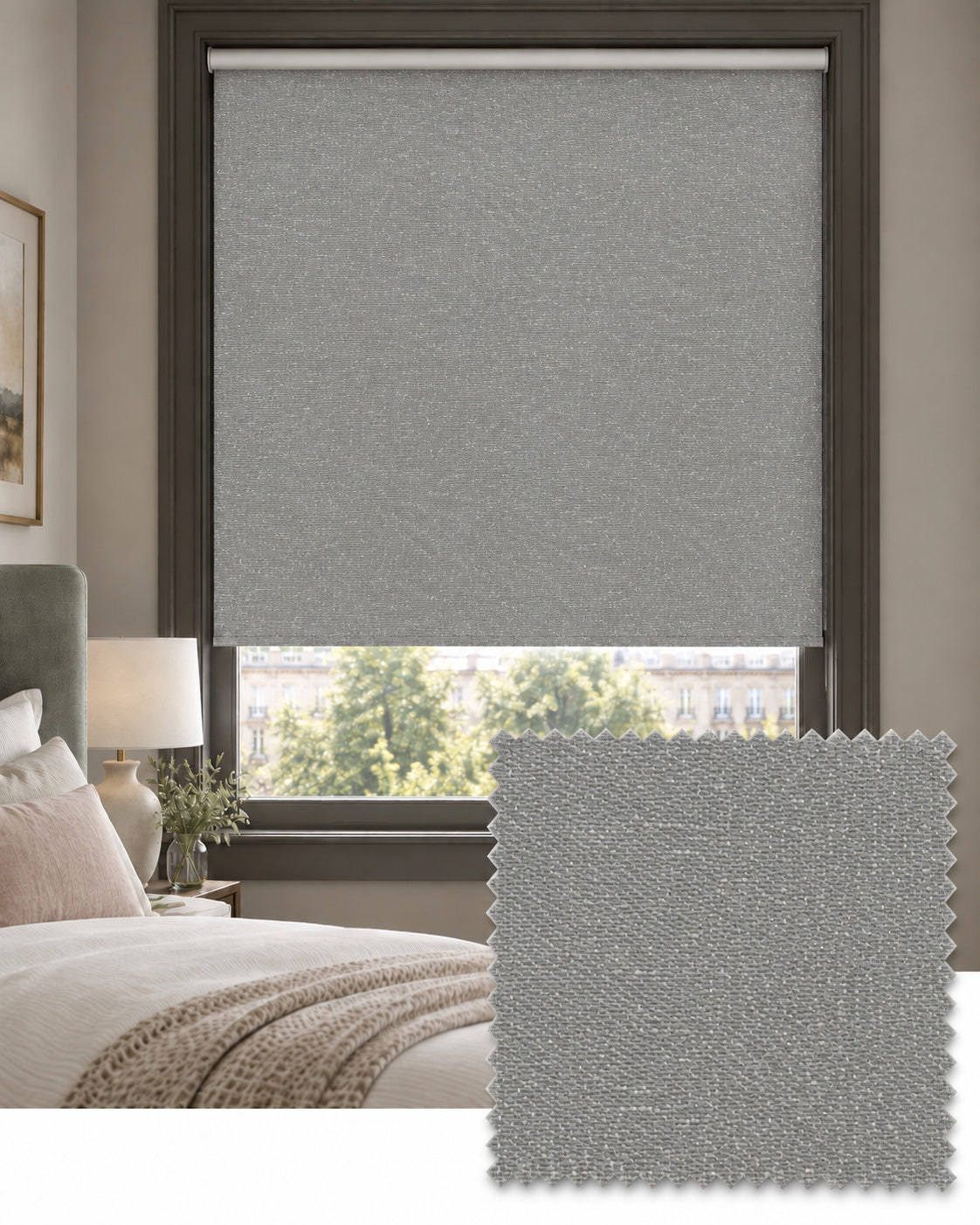 Topaz Birch Roller Blind, Made to Measure