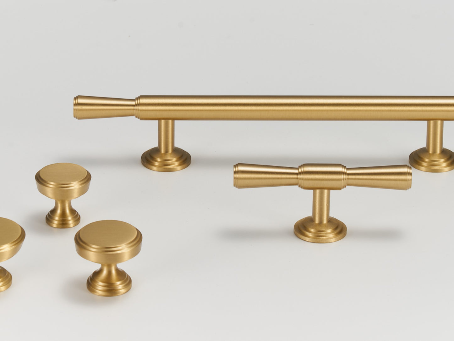 Solid Brass Cabinet Handle Collection - Lemington