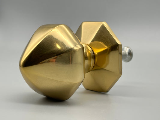 Solid Brass Main Door Centre Knob Arrow - 63mm Diameter