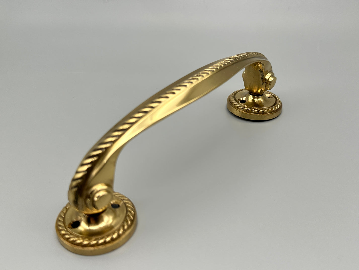 Georgian Solid Brass Victorian Handles - Front Fix - 175mm - Pack of 1